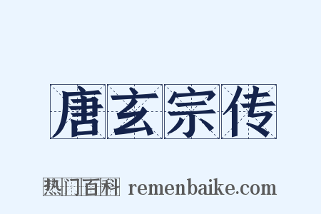 唐玄宗传是什么意思的图片